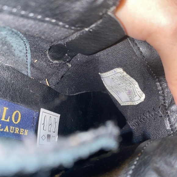 Polo Ralph Lauren Shira Black Casual Low Heel Ankle Booties Women’s Size 7.5 - Picture 7 of 7